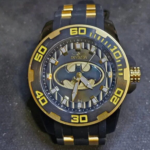 Invicta DC Comics Batman Men's Watch - 50mm, Gold, Black - LE /4000 mint 50mm